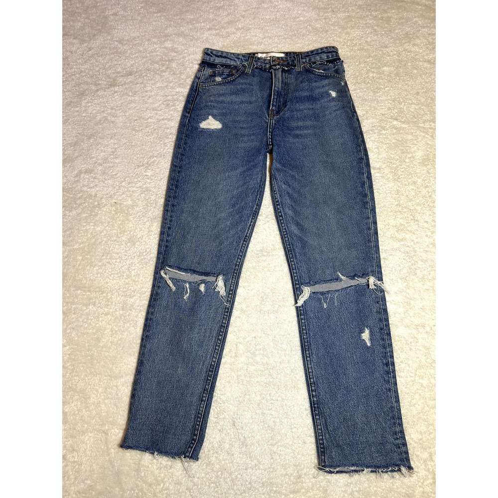 NWOT Reformation Blue‎ Distressed Jeans Size 25